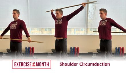 Progression for Overhead Pressing – Shoulder Circumduction with Dowel