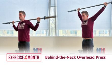 Progression for Overhead Pressing – Snatch (wide) Grip Behind-the-Neck Overhead Press